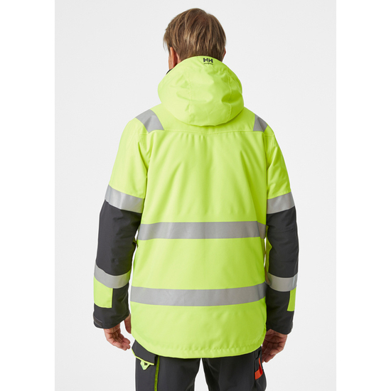 Zdjęcie 4 - Kurtka zimowa odblaskowa Helly Hansen 71392_369 Parka Alna 2.0 kolor żółty
