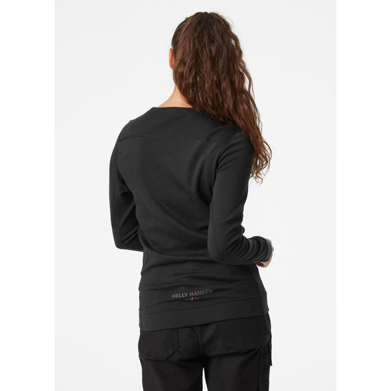 Zdjęcie 6 - Damska koszulka termoaktywna Helly Hansen 75209_990 HH LIFA Merino kolor czarny