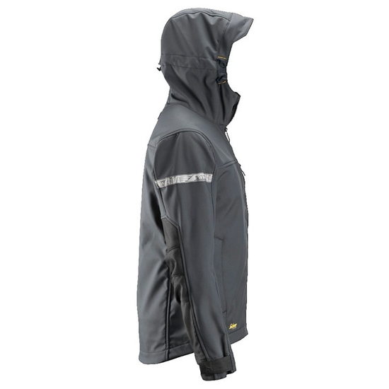Zdjęcie 3 - 1229 Kurtka Soft Shell AllroundWork z kapturem kolor szaro-czarny Snickers Workwear