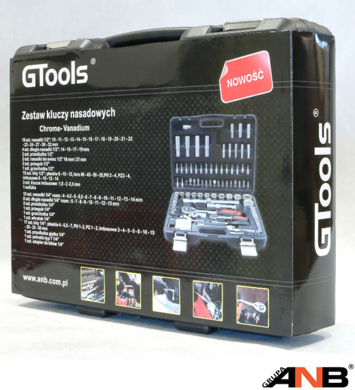 Zdjęcie 3 - GT-2094 Zestaw kluczy nasadowych 94 elementy 1/4'' i 1/2'' Gtools!