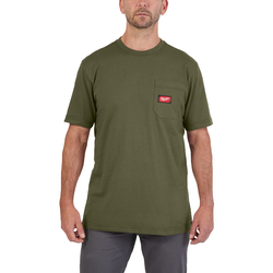 WTSSGRN-XXL T-shirt z kieszonką z krótkim rękawem - zielony Milwaukee 4932493022