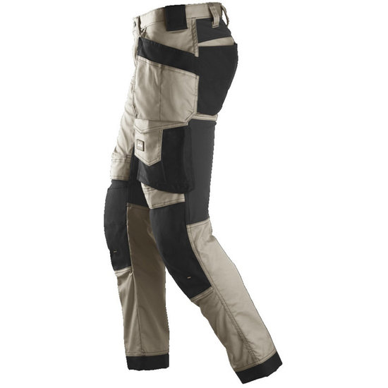 Zdjęcie 2 - 6241 Elastyczne spodnie z kieszeniami kaburowymi AllroundWork Snickers Workwear beżowe