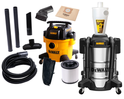 Nawigacja zdjęcie 1 - Odkurzacz przemysłowy DeWalt DXV23P 23L 1150W + Separator cyklonowy DeWALT DXVCS003