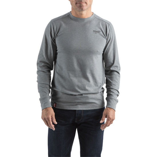 Zdjęcie 1 - HTLSGR-L T-shirt z długim rękawem - szary Milwaukee 4932492990