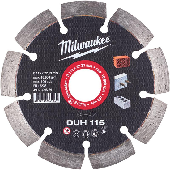 Zdjęcie 1 - Tarcza diamentowa DUH 115 x 22,2 mm 4932399539 Milwaukee