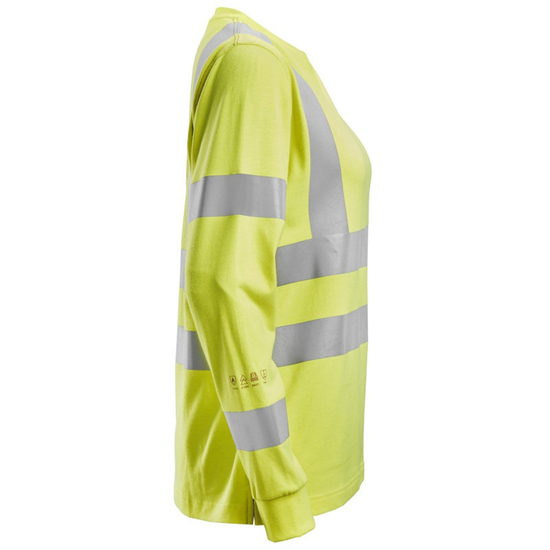 Zdjęcie 2 - 2476 T-shirt Odblaskowy ProtecWork – damski, długi rękaw, EN 20471/3/2 Snickers Workwear