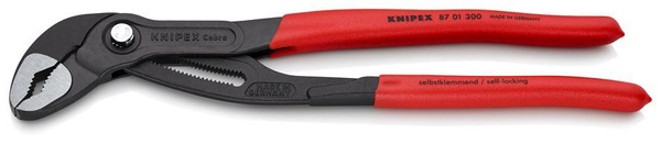 Zdjęcie 3 - KNIPEX Cobra 87 01 300 Szczypce nastawne do rur nowej generacji