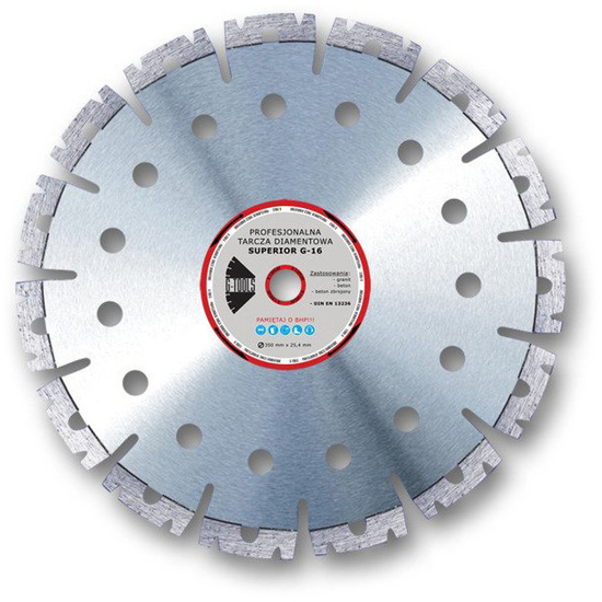 Zdjęcie 1 - Tarcza diamentowa laserowa GTools Superior G16 LCW350 - segment typu W 
