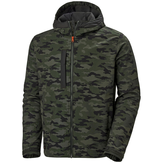 Zdjęcie 1 - Kurtka Helly Hansen 74230_481 KENSINGTON HOODED SOFTSHELL JACKET kolor moro