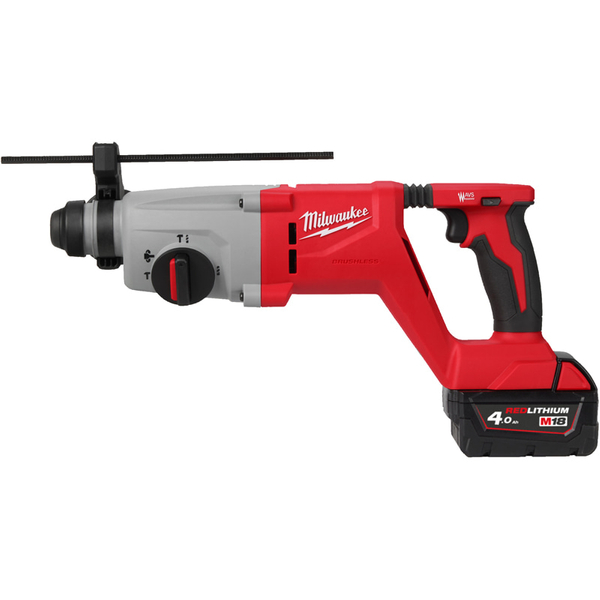 Zdjęcie 4 - Młotowiertarka akumulatorowa Milwaukee M18 BLHACD26-402X SDS-Plus 2.6J 18V 2x4Ah 4933492480