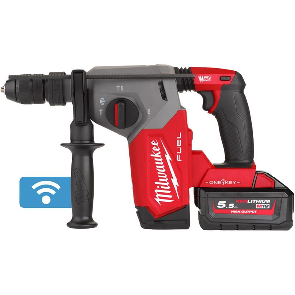 Zdjęcie 3 - Młotowiertarka akumulatorowa Milwaukee M18 ONEFHX-552X SDS-Plus 2.5J 18V 2x5.5Ah 4933478504