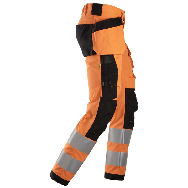 Zdjęcie 3 - 6243 Spodnie Odblaskowe Stretch AllroundWork z workami kieszeniowymi, EN 20471/2 Snickers Workwear