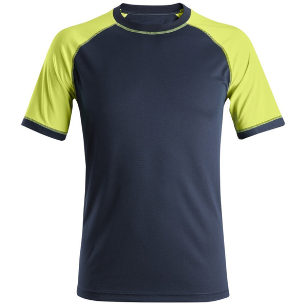 Zdjęcie 1 - 2505 T-shirt neonowy Snickers Workwear granatowy