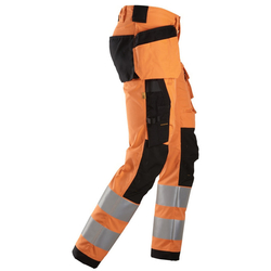 Nawigacja zdjęcie 3 - 6243 Spodnie Odblaskowe Stretch AllroundWork z workami kieszeniowymi, EN 20471/2 Snickers Workwear