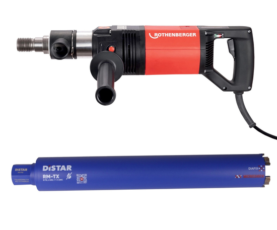 Zdjęcie 1 - Wiertnica diamentowa Rothenberger Rodiadrill 1800 Dry 200mm 2500W  +  Korona 72