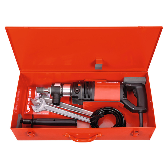 Zdjęcie 2 - Wiertnica diamentowa Rothenberger Rodiadrill 1800 Dry 200mm 2500W + 2 korony 62mm 82mm FF40185K1