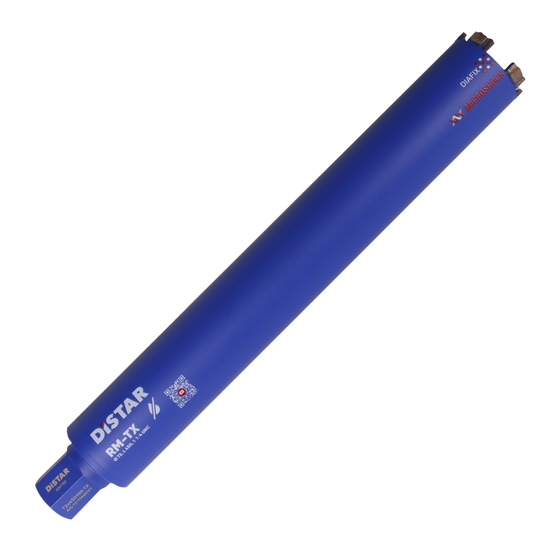 Zdjęcie 2 -  Wiertło diamentowe do pracy na sucho DDS-W 072x450-5x1 1/4 UNC RM-TX