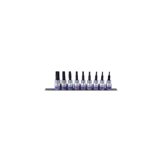 Zdjęcie 1 - ZESTAW NASADEK 3/8 " TORX 5-RAMIENNYCH 9cz. IPR10 - IPR50, SZYNA, 3149PR8 King Tony