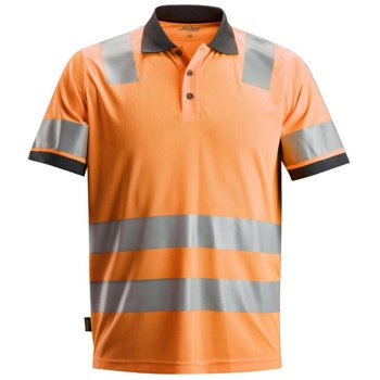 2730 Polo Odblaskowe AllroundWork, EN 20471/2 Snickers Workwear pomarańczowe