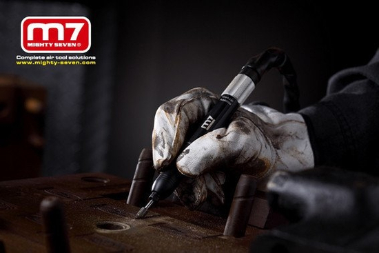 Zdjęcie 3 - Micro szlifierka pneumatyczna trzpieniowa (uchwyt 3 mm) 60000 obr./min. Mighty Seven QA-412