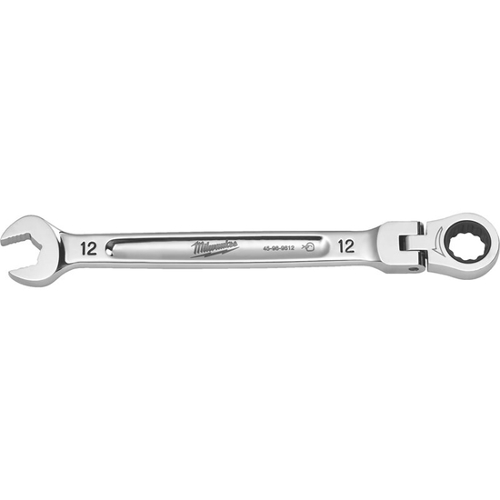 Zdjęcie 1 - Klucz płasko-oczkowy MAXBITE™ z ruchomą główką grzechotki 12 mm - 1 szt. Milwaukee 4932480185