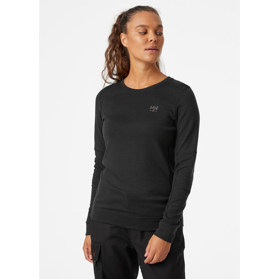 Zdjęcie 5 - Damska koszulka termoaktywna Helly Hansen 75209_990 HH LIFA Merino kolor czarny