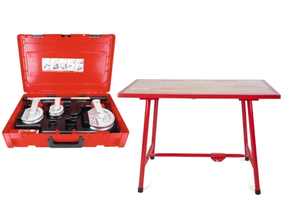 Giętarka do rur ROBEND® H+W Plus 15 - 18 - 22 mm Rothenberger 24505  + Stół roboczy składany