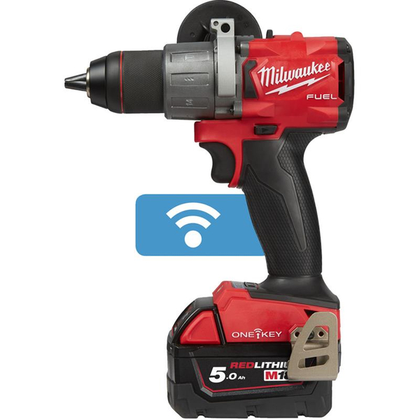 Zdjęcie 1 - Wiertarko-wkrętarka udarowa akumulatorowa Milwaukee M18 ONEPD2-502X 135Nm 18V 2x5Ah 4933464527