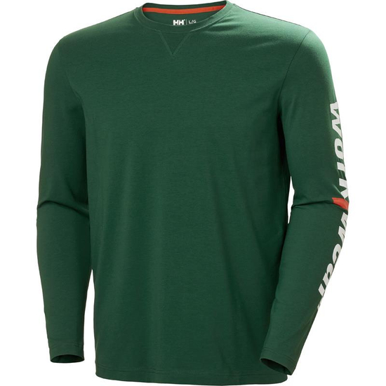 Zdjęcie 1 - Koszulka Helly Hansen 79262_460 Graphics/Logo kolor zielony
