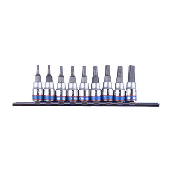 Zdjęcie 1 - ZESTAW NASADEK 1/4" TORX 9 szt., 2033 T8 - T40, 2109PR King Tony