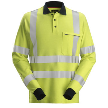 2661 Polo Odblaskowe ProtecWork – długi rękaw, EN 20471/3 Snickers Workwear