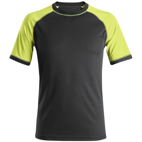 Zdjęcie 1 - 2505 T-shirt neonowy Snickers Workwear czarny