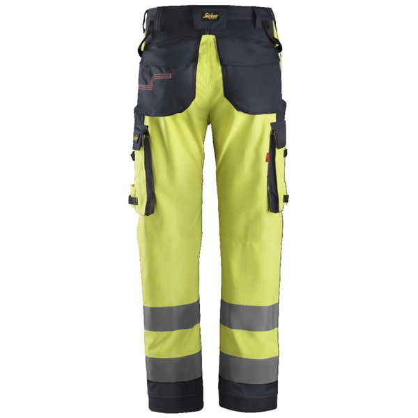 Zdjęcie 4 - 6361 Spodnie robocze odblaskowe ProtecWork z obustronnymi kieszeniami na nogawkach, EN 20471/2 Snickers Workwear