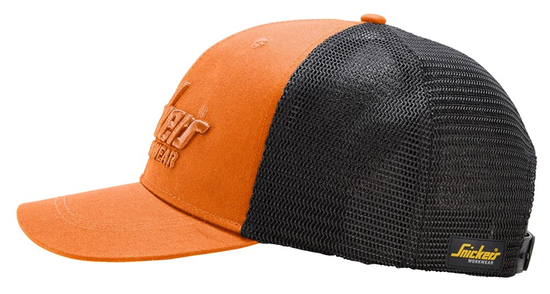 Zdjęcie 3 - 9001 Czapka z daszkiem Trucker Snickers Workwear Kolor Warm Orange/Black