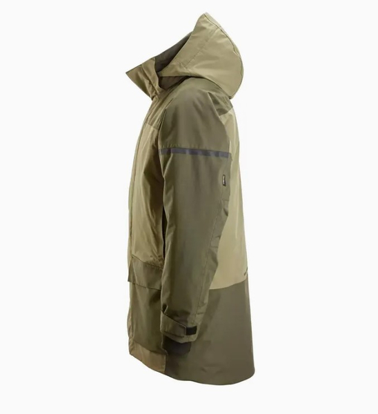 Zdjęcie 4 - 1801 Parka przeciwdeszczowa, ocieplana AllroundWork Snickers Workwear Kolor: Khaki Green