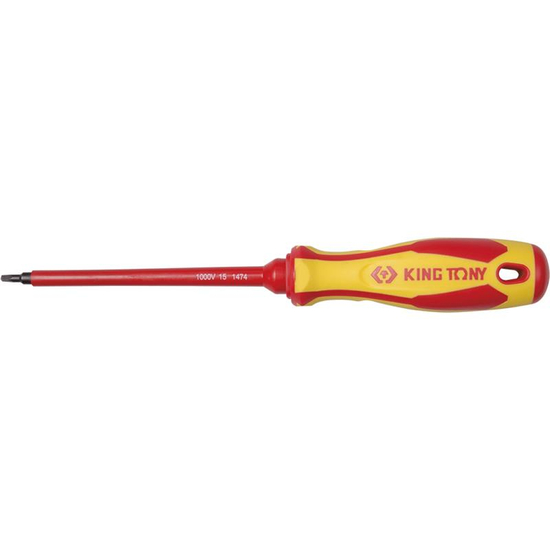 Zdjęcie 1 - WKRĘTAK IZOLOWANY Z KOŃCÓWKĄ KWADRATOWĄ RB1 x 125mm 14740105 King Tony