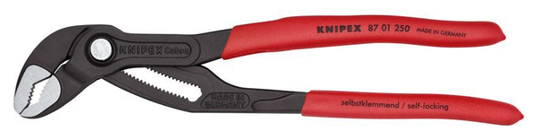 Zdjęcie 3 - KNIPEX Cobra 87 01 250 Szczypce nastawne do rur nowej generacji