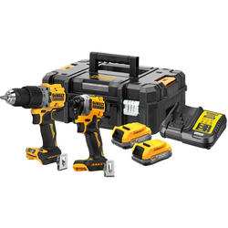 Nawigacja zdjęcie 1 - Zestaw narzędzi akumulatorowych DeWalt DCK2050E2T Wiertarko-wkrętarka DCD805 + Zakrętarka DCF850 18V XR Powerstack 2x1.7Ah