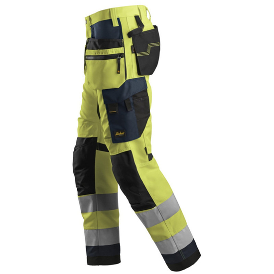 Zdjęcie 2 - 6230 Odblaskowe spodnie robocze AllroundWork+ z workami kieszeniowymi, EN 20471/2 Snickers Workwear