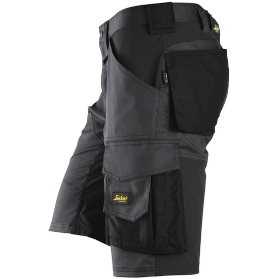 Zdjęcie 3 - 6153 Spodnie Krótkie Stretch luźne Snickers Workwear grafitowe