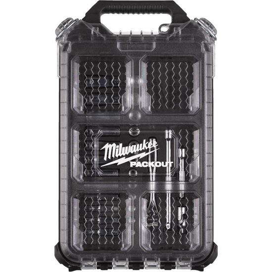 Zdjęcie 3 - Nasadki1/4˝ z grzechotką - metryczne - zestaw 28 szt. w organizerze PACKOUT™ SLIM średnim 4932478812 Millwaukee