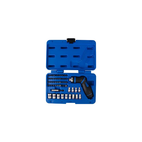 Zdjęcie 1 - WKRĘTAK DO BITÓW 1/4" Z GRZECHOTKĄ + BITY + NASADKI, 55 CZ. 2555MR King Tony
