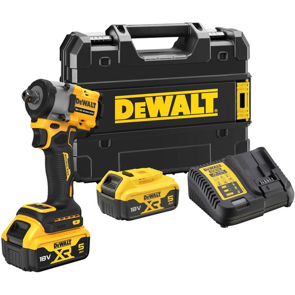 Zdjęcie 1 - Klucz udarowy akumulatorowy DeWalt DCF922P2T ½” 406Nm 18V XR 2x5Ah