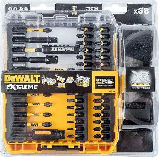 Zdjęcie 1 - Zestaw bitów 38 el. Flextorq z okularami DEWALT DT70740T