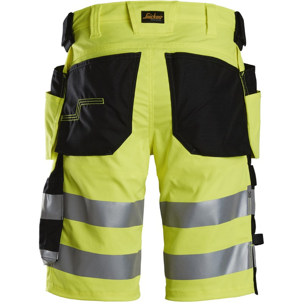 Zdjęcie 2 - Spodnie Krótkie Odblaskowe Stretch z workami kieszeniowymi, EN20471/1 Snickers Workwear 61356604