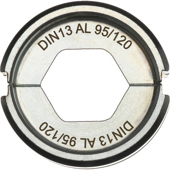 Zdjęcie 1 - Matryca zaciskowa do aluminiowych końcówek i konektorów DIN13 AL 95/120 do zaciskarki M18 HCCT109/42 Milwaukee 4932459510