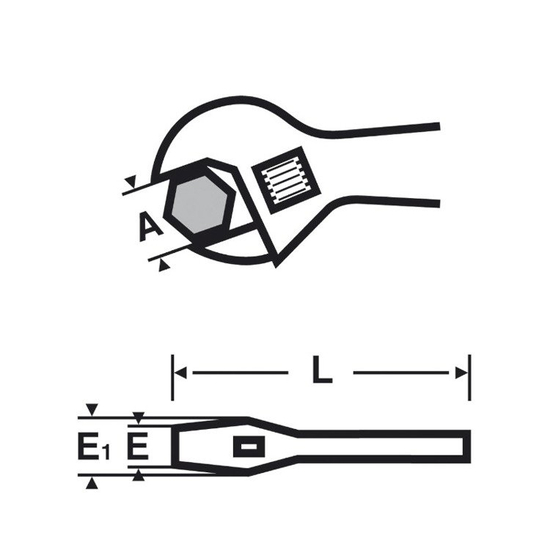 Zdjęcie 2 - Virax klucz zębatkowy nastawny 52 mm – 2.1/16" 010838