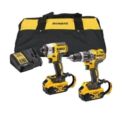 Zestaw narzędzi akumulatorowych DeWalt DCK266P2LR Wiertarko-wkrętarka DCD796 + Zakrętarka DCF887 18V XR 2x5Ah