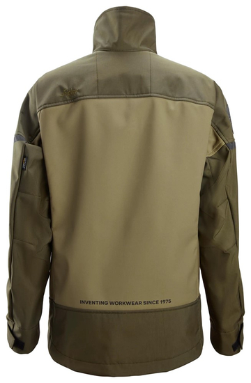 Zdjęcie 2 - 1276 Damska Kurtka softshell stretch AllroundWork Snickers Workwear kolor Khaki Green