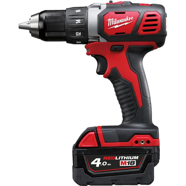 Zdjęcie 1 - Wiertarko-wkrętarka akumulatorowa Milwaukee M18 BDD-402C 60Nm 18V 2x4Ah 4933443565